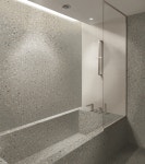 7082 큰모자이크 회색 화장실 욕실 주방 카페 벽 도기질 타일 : 조선세라믹