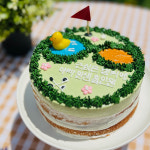 골프 그린홀인원 M 골린이 아빠 생신 남편 생일 축하 기념일 골프공 골프장 레터링 케이크 : 케익팩토리 딜리버리