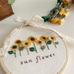 해바라기자수 패키지 프랑스자수 수틀액자 취미키트 : 꿈을담은틀