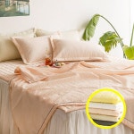 샤릴 시어서커 여름 냉감 누비 이불패드 세트 Q 단품 5색 : GoldenWattle