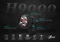 엘프 ELF-H9000  헤드랜턴 D50A 배터리 풀세트 해루질 꽃게 낙지 : 엘프다이브 서해총판