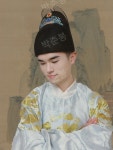Luo Xiaofu Ming Zhiyi Shanguan 원래 검은 거즈 모자 접는 상단 수건 Hanfu 결혼식 고대 황제 모자 공식 모자 첫 번째 서비스 : 인업트