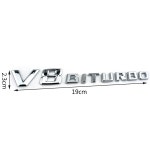 V8 BITURBO-범용 자동차 사이드 로고 스티커 벤츠 BMW 아우디 혼다 마즈다 볼보 지프 르노 푸조 1-10 개 : 솔유니크