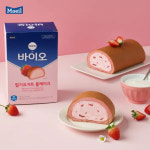 매일유업 데르뜨 바이오 딸기요거트 롤케이크 370g(홀) : 매일유업 데르뜨