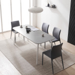 아셀 양면세라믹식탁 포세린 통세라믹식탁 4인용 테이블 세트 1400 의자4개 : 보니애가구