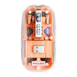 충전식 투명 블루투스 마우스 노트북 태블릿 무선 : YNJ store