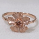 로즈골드 꽃반지(14k 2g GDR-J1670) : gemflower