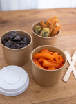 떡볶이 용기 일회용 크라프트 종이 포장용기 컵떡볶이 1인분 350ml : 소품테라스