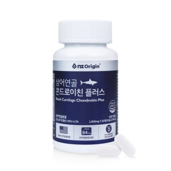 상어연골 콘드로이친 플러스 1,000mg x 60정 엔젯오리진 관절엔 뼈건강 : 어이구