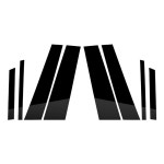 For BMW- X4 Car Door Window BC Pillar Posts Cover Strip Panel Trim PC Black 8 Pack : 솔유니크