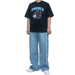 퍼피즈 레터링 전사 프린팅 오버핏 반팔 티셔츠 : 애드앤플로우