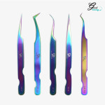 LP 래쉬포인트 레인보우 러시안볼륨 핀셋 5종 / 택1 속눈썹 연장 재료 도매 : 조은뷰티 스토어