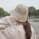 여름벙거지모자 중년여성모자 엄마 여행 여자 모자 : 애지중지상점