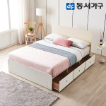 동서가구 미휴 비스포크 대형 3서랍 슈퍼싱글 SS 수납침대+독립 매트리스 DF643566 : 동서가구