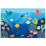 바다속 바닷속 물고기 바다현수막 여름현수막 1500-1000mm : 펄럭배너