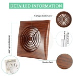 Hon amp Guan 4 quot10W 220V 110V 자동 추출기 팬 욕실 주방 환기 아울렛 벽 마운트 천장 창 배기 : 직구늑대