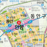 광명시 안양시 과천시 군포시 의왕시지도 코팅 - 경기도 수도권 도로 행정 전도 : 나우맵