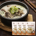 강강술래 사골꼬리곰탕 500g x4팩 /진한 설렁탕 육수 해장국 곰국 : 강강술래