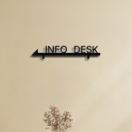 [금손간판] 인포데스크 인포메이션 픽업 철제 간판 : 금손간판