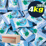맛고을 박하사탕 업소용 대용량 식당후식 벌크 개별포장 박하향, 4kg, 1개 : 존맛천국