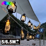 야외 램프 20/30 LED 전구 요정 스트링 조명 태양열 크리스마스 화환 방수 장식 레트로 캠핑 : CNE