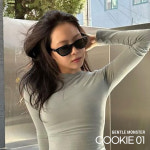 젠틀몬스터 쿠키 선글라스 01 블랙 캣아이 오벌형 남자 여자 썬글라스 : GLASSCODE3927