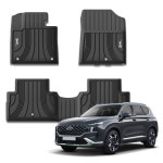 3W 에코라이너 TPE 카매트 현대 더뉴싼타페 하이브리드, 운전석+조수석+뒷자석 : 3W 에코라이너