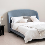 가구모티브 루나 조야 패브릭 쿠션 헤드 호텔 침대 프레임 SS (매트리스 포함) : 가구모티브