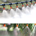 미스트 안개 노즐 점적호스 10m 20m 30m 굵은호스 외경11mm 내경8mm 농업 축산 양수기 고압 테이프 분수 관수 관개 시스템 세트 : 세신철물점