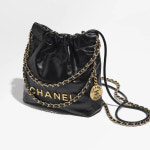 샤넬 22백 미니 여성 크로스백 블랙 AS3980 : 플럭스