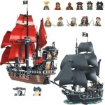 레고 호환해적선 캐리비안의 해적 여왕의 복수 군함 검은 진주 범선 빌딩 블록 브릭 MOC 4195 조립 장난감 아이 선물 : 시아직구몰