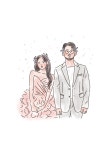 [글로리스튜디오] 캐리커쳐 인물 드로잉 일러스트 커플그림 결혼선물 생일선물 : 글로리스튜디오
