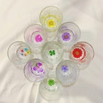 [핸드메이드] 블룸마젤 압화 소주잔(2pcs) : 블룸마젤