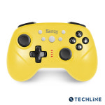 테크라인 닌텐도 스위치2 프로 컨트롤러 오토터보 게임패드 (옐로우) : 주식회사 테크라인