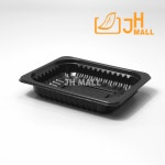 실링용기 JH 12152 검정 1500개 분식 포장배달 : 정희팩