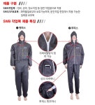 [스마토] SBW 작업복 일반형 고급형 10종 방진복 방역복 방호복 회색 24개입 : 태일종합상사