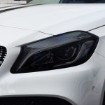 자동차 헤드라이트 보호 필름 스모크 블랙 틴트 랩 비닐 투명 TPU 스티커 벤츠 A 클래스 W176 A45 AMG 2 개 : 솔유니크