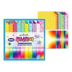 종이나라 뜯어쓰는 무늬모아 색종이 30색 60매 7.5cm : 아이손문구잡화점