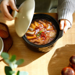 국산 에크렌 무균열 계란찜 미니 1인용 뚝배기 뚜껑 세트 : 헤이스테이
