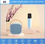 충전식 스피커 마이크 세트 블루투스 카드 이어폰 스마트 호환 대용량 배터리 노이즈 캔슬링 원터치 홈 노래방 세트 : 소다소다마켓