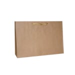 크라프트 숄더 쇼핑백 소 로고 레터링 소량인쇄 가능 41 x 12 x 31cm 100장 : 엠패키지