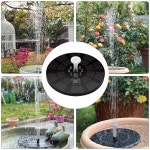 태양광펌프 태양열 발전 조류 목욕 분수 펌프 정원 연못용 컬러 LED 조명 1600mAh 배터리 3W : 시아직구몰