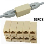 랜선 커플러 커넥터  합금 인터넷 도구 RJ45 CAT5  플러그 어댑터 네트워크 LAN 케이블 익더  10 개 : 함께더높게