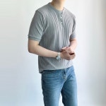 머슬핏헨리넥 머슬핏반팔 : 이든피플