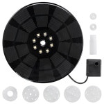 태양광펌프 태양열 발전 조류 목욕 분수 펌프 정원 연못용 컬러 LED 조명 1600mAh 배터리 3W : 시아직구몰