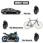 휠커버 리폼 다마르니기 나혼산  자동차 타이어 밸브 캡 수류탄 알루미늄 스템 커버 공기 먼지 트럭 자전거 휠 림 4 개 : 샵오오