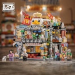 몬테소리 LOZ 미니 스트리트뷰 빌딩 블록 스타일 푸드 스톨 홍콩 스토어 하우스 어린이 선물 1290 : 시아직구몰