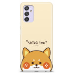 갤럭시퀀텀2 귀여운 캐릭터 케이스 시바페이스 아이보리 SM-A826S : 블루폰케이스