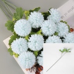 피어나 두송이 국화 조화 스카이 이벤트용품 금꽃 : 아르우라오