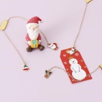 스마스 책갈피 학교 책 귀여운 금속 문구 마커 선물 사무실 개북 H0493 : 쿠로라인